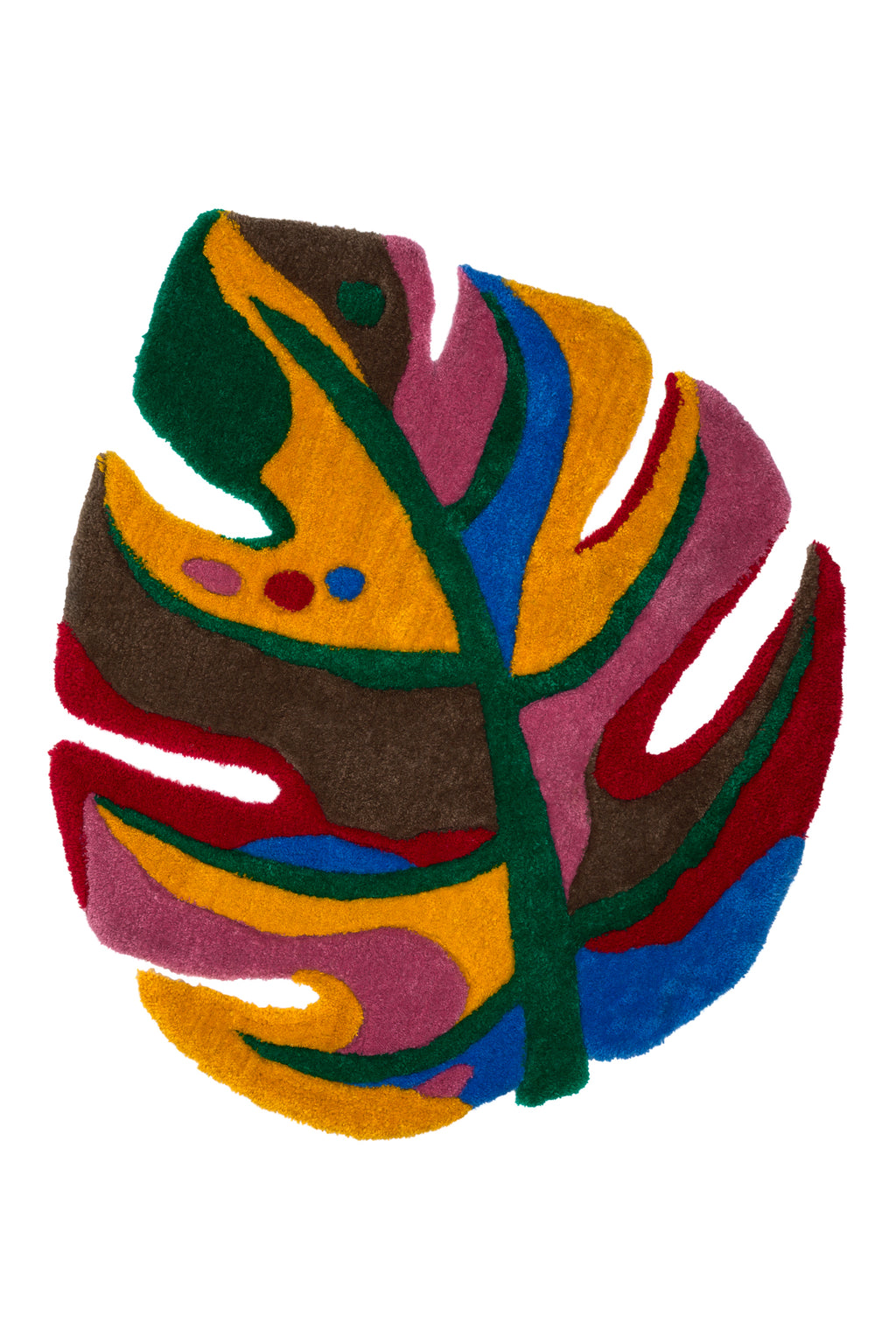 Monstera Leaf Hand Tufted Rug